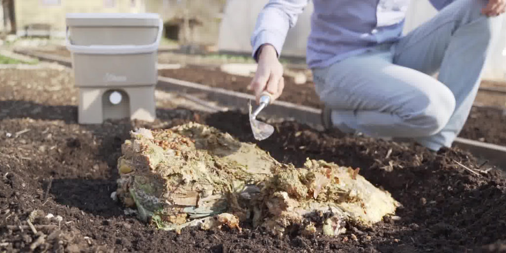 Mix bokashi pre compost with your garden soil